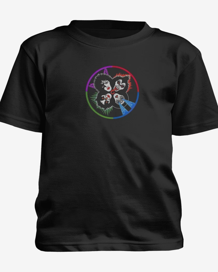 Polera de niño Negro de Kiss Pecho