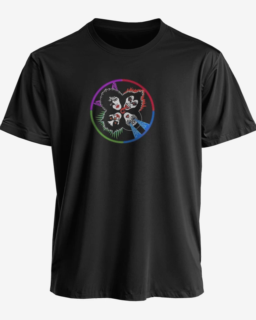 Polera premium Negro de Kiss Pecho