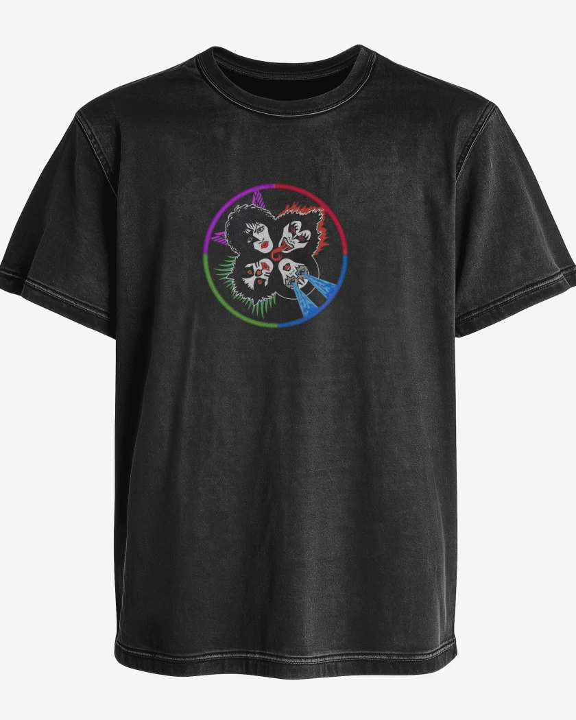 Polera desgastada Kiss Pecho