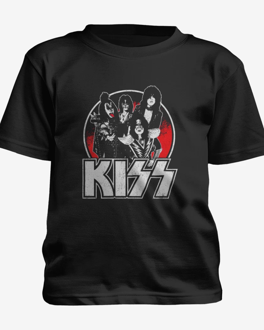 Polera de niño Negro de Kiss 