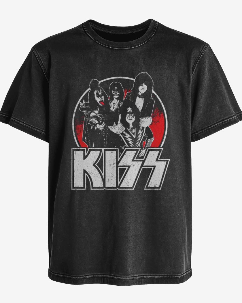 Polera desgastada Kiss 