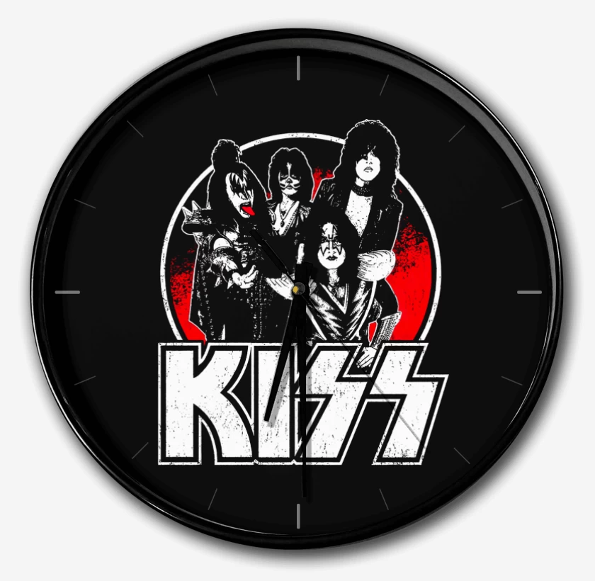 Reloj Negro de Kiss 