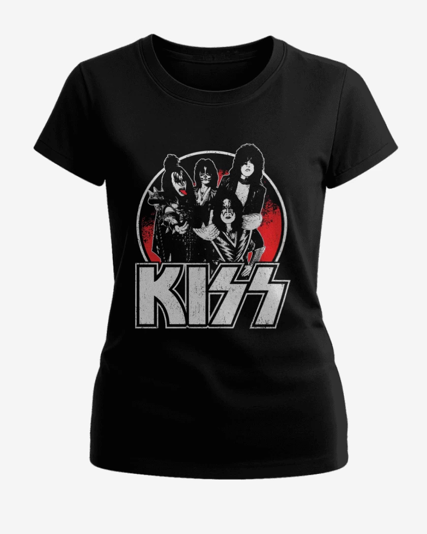 Polera de Mujer Negro de Kiss 