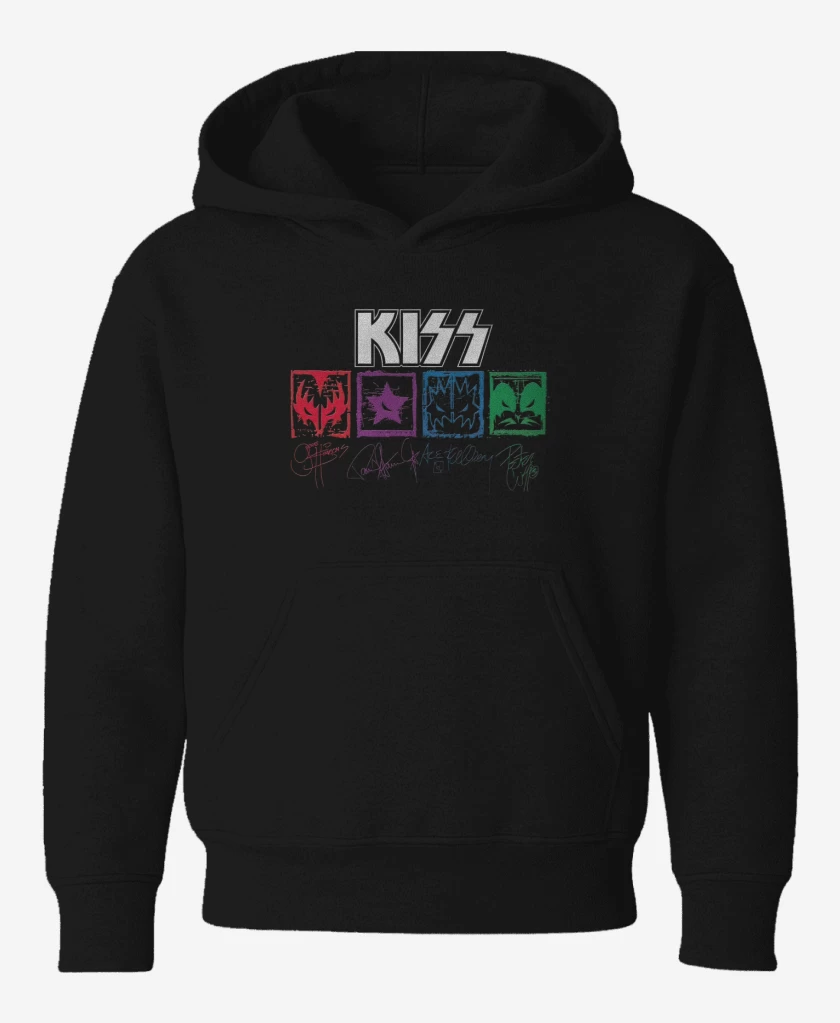 Poleron de niño Negro de Kiss autografiada