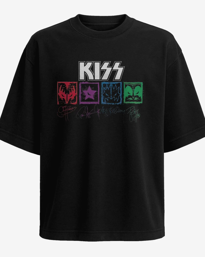 Polera Oversize Kiss autografiada
