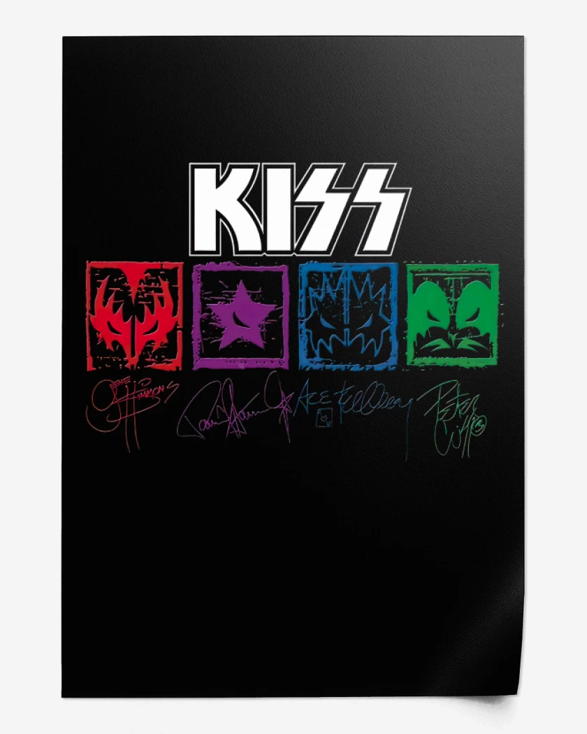 Print Kiss autografiada