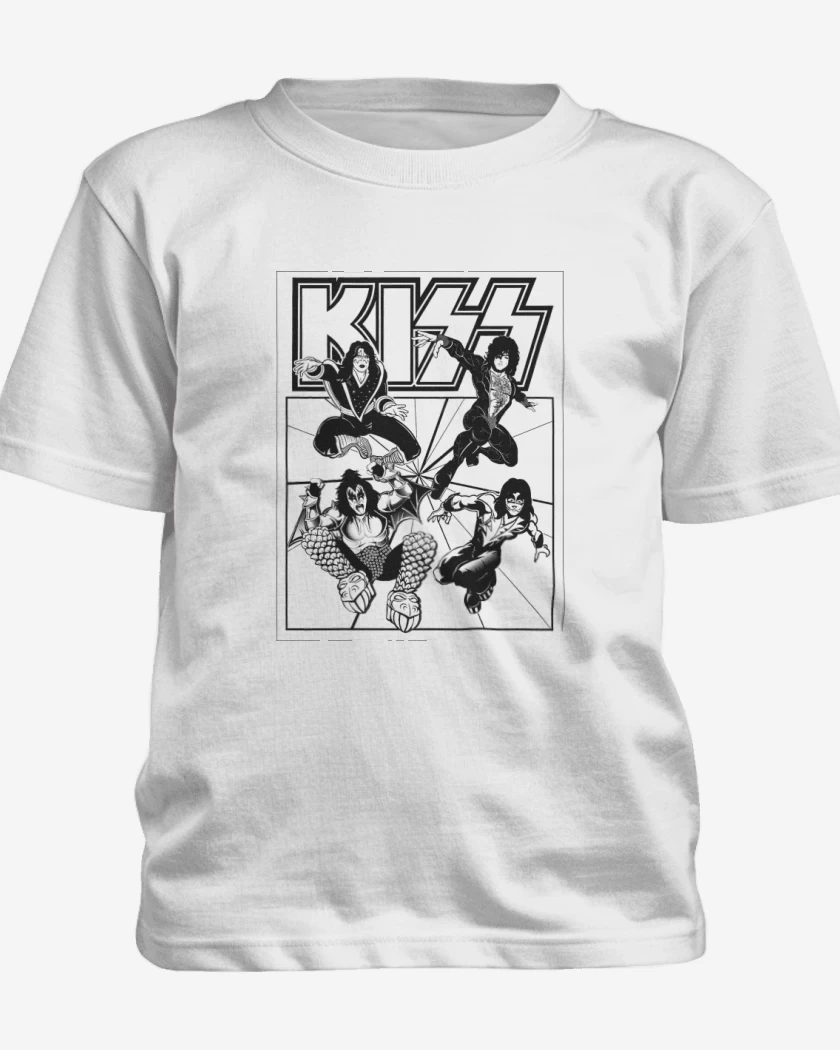 Polera de niño Blanco de Kiss 3