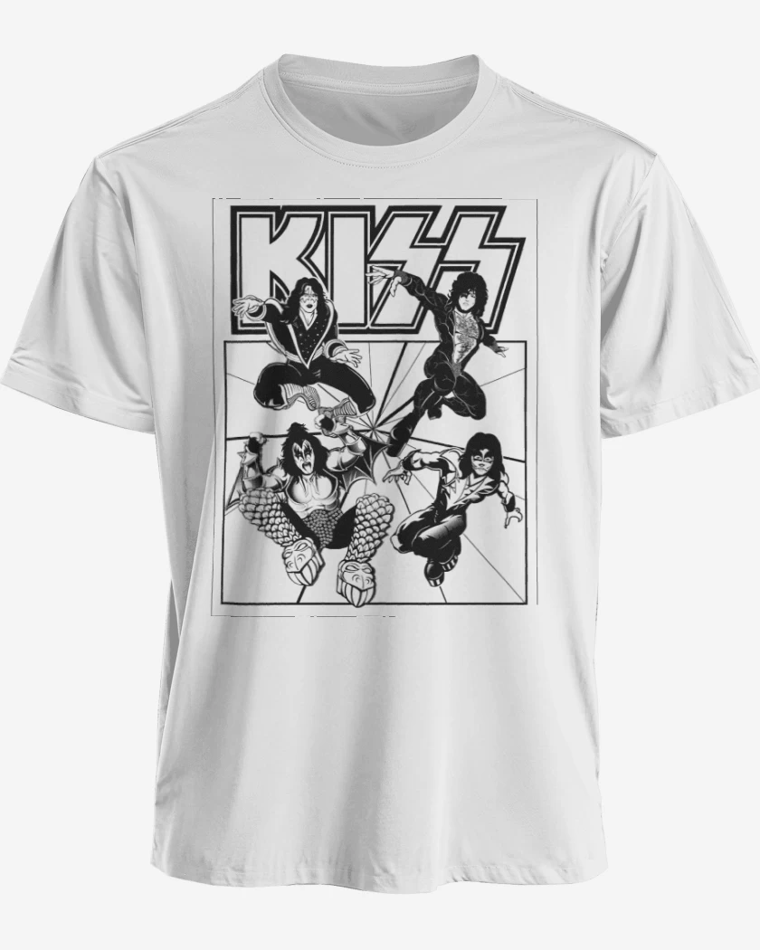 Polera premium Blanco de Kiss 3