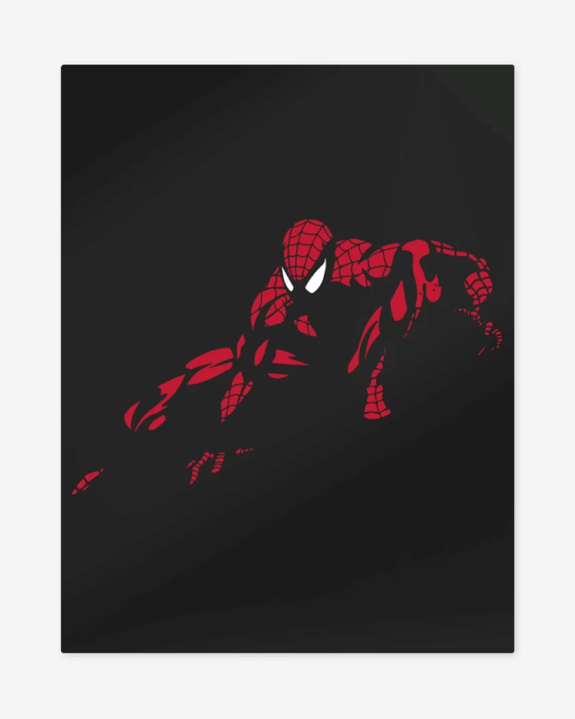 Print metalico Negro de Shadow Spider