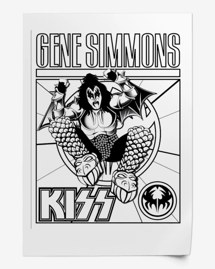 Print Gene Simons