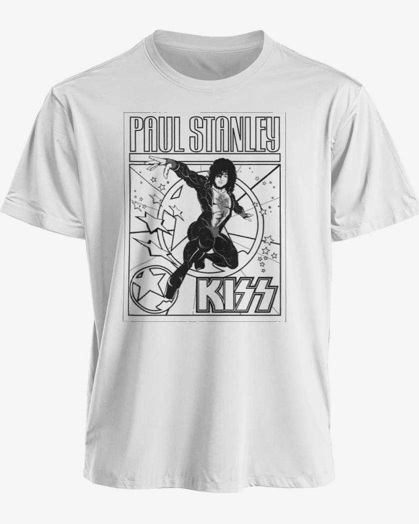Polera premium Blanco de Paul Stanley