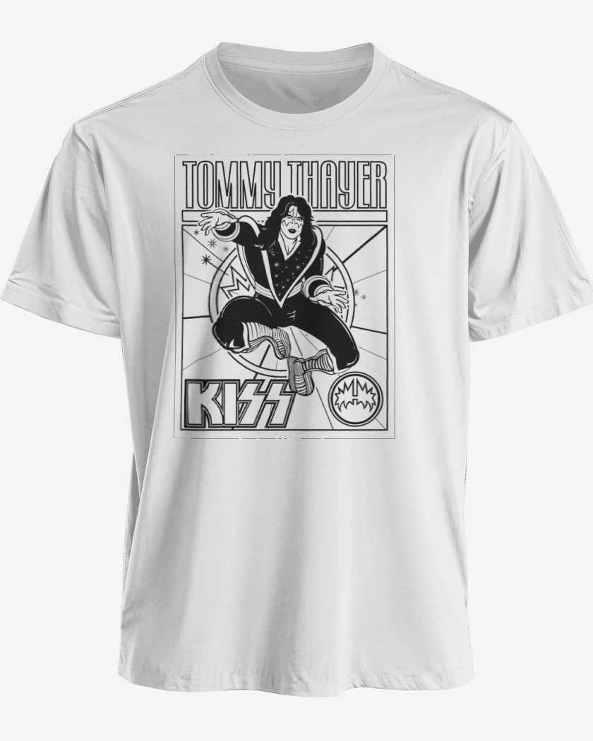 Polera premium Blanco de Tommy thayer