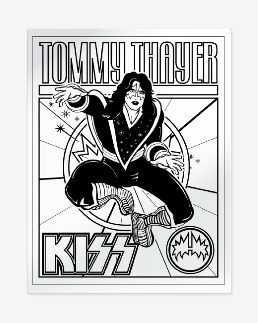 Print metalico Blanco de Tommy thayer