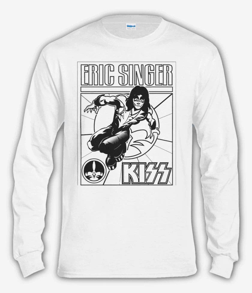Polera manga larga Blanco de Eric Singer