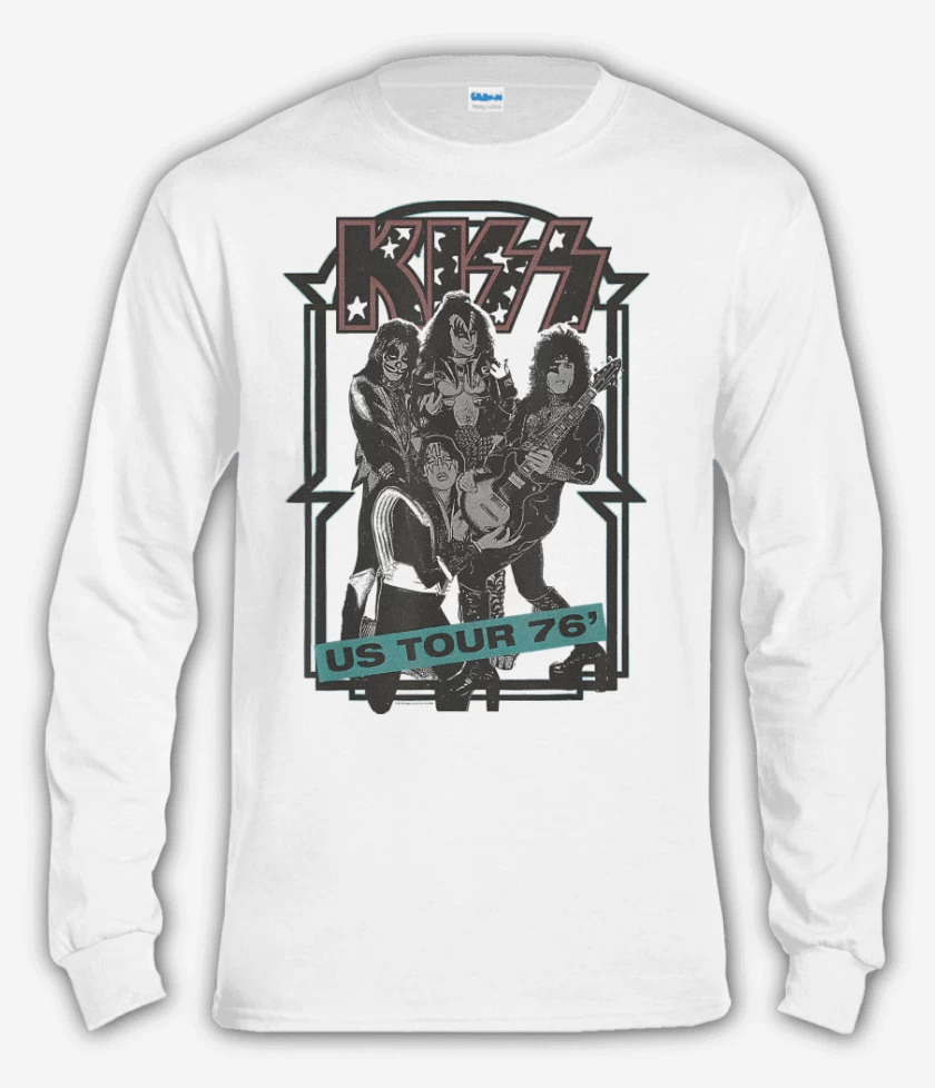 Polera manga larga Kiss US Tour 76