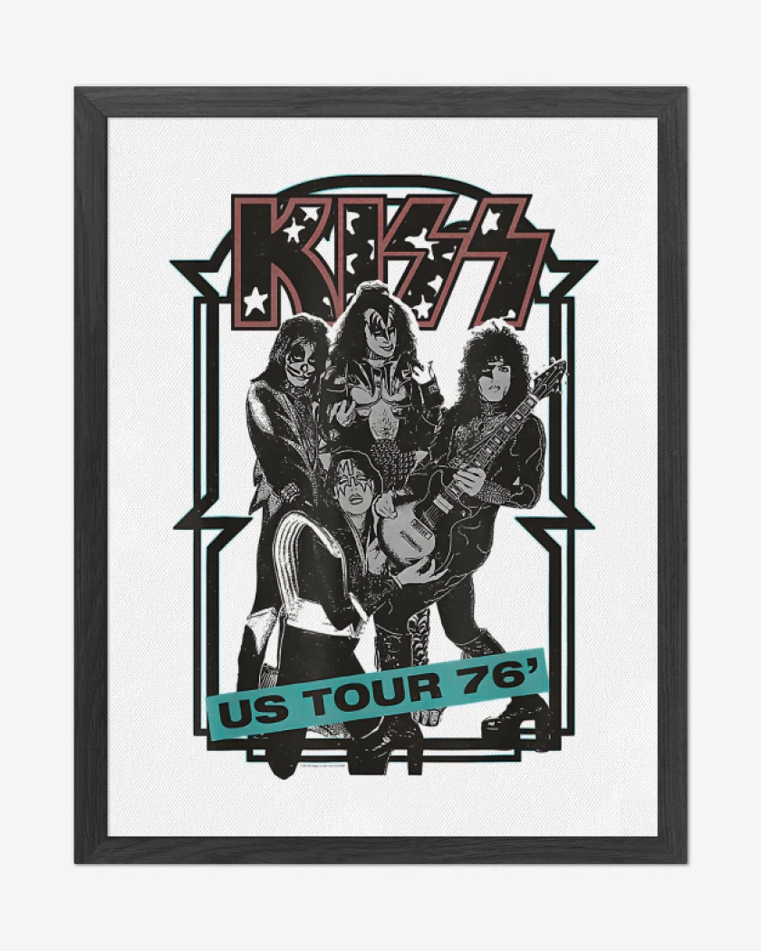 Cuadro decorativo Blanco de Kiss US Tour 76