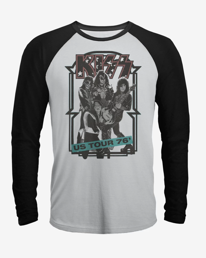 Polera Raglan Kiss US Tour 76