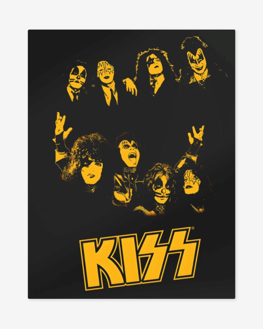 Print metalico Vintage Kiss