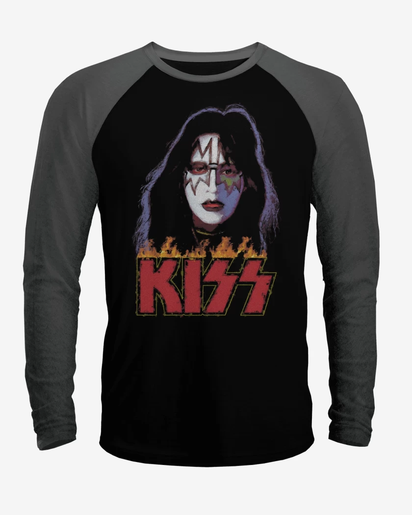 Polera Raglan Negro / Negro Heather de Spaceman