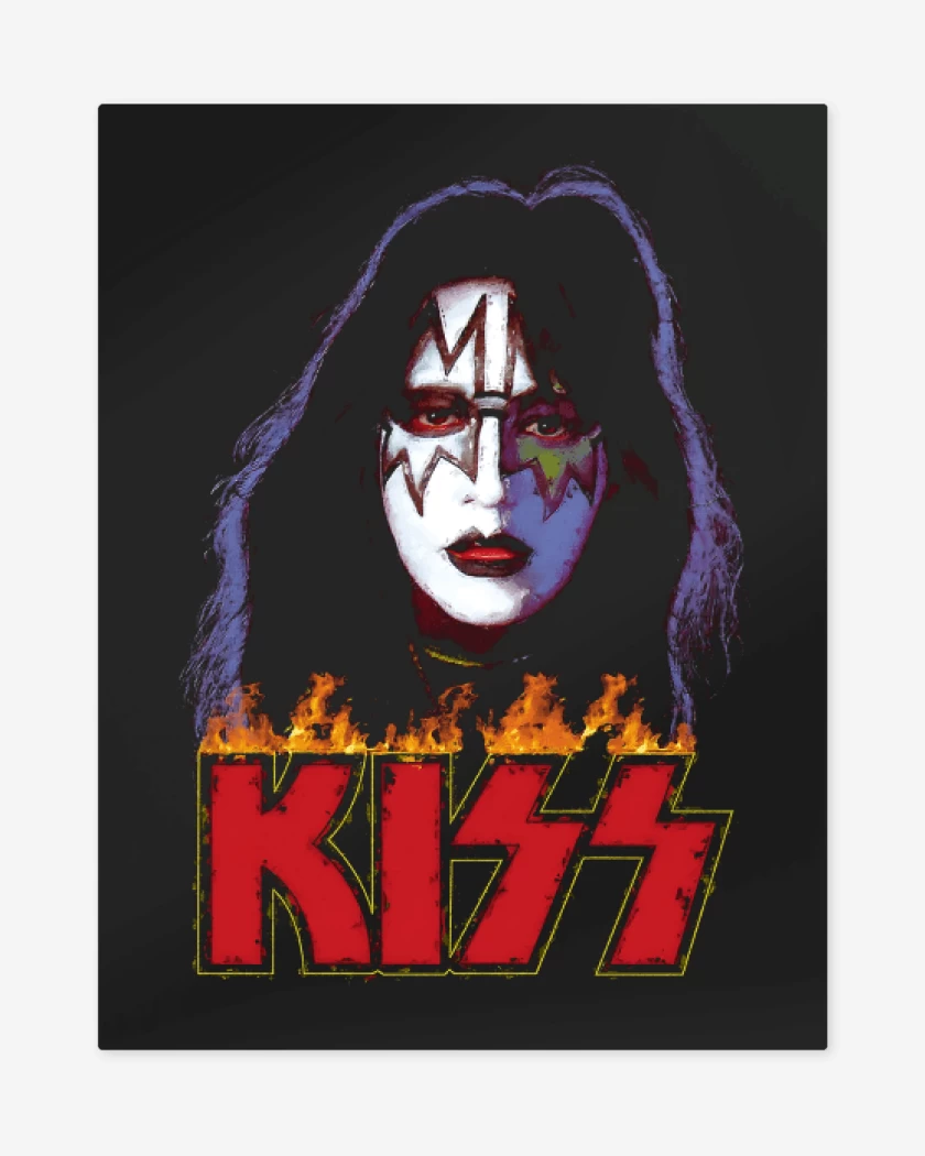 Print metalico Negro de Spaceman