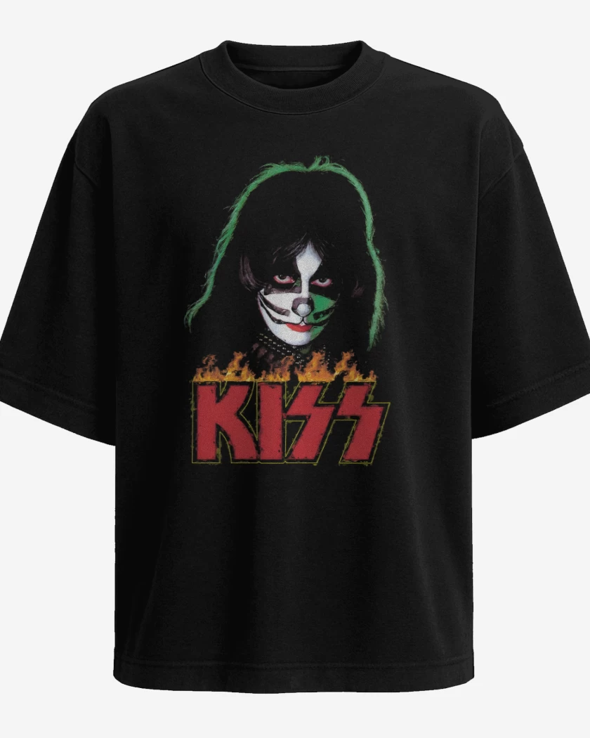 Polera Oversize Negro de The Cat