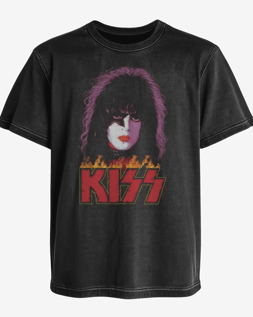 Polera desgastada Negro de Starchild