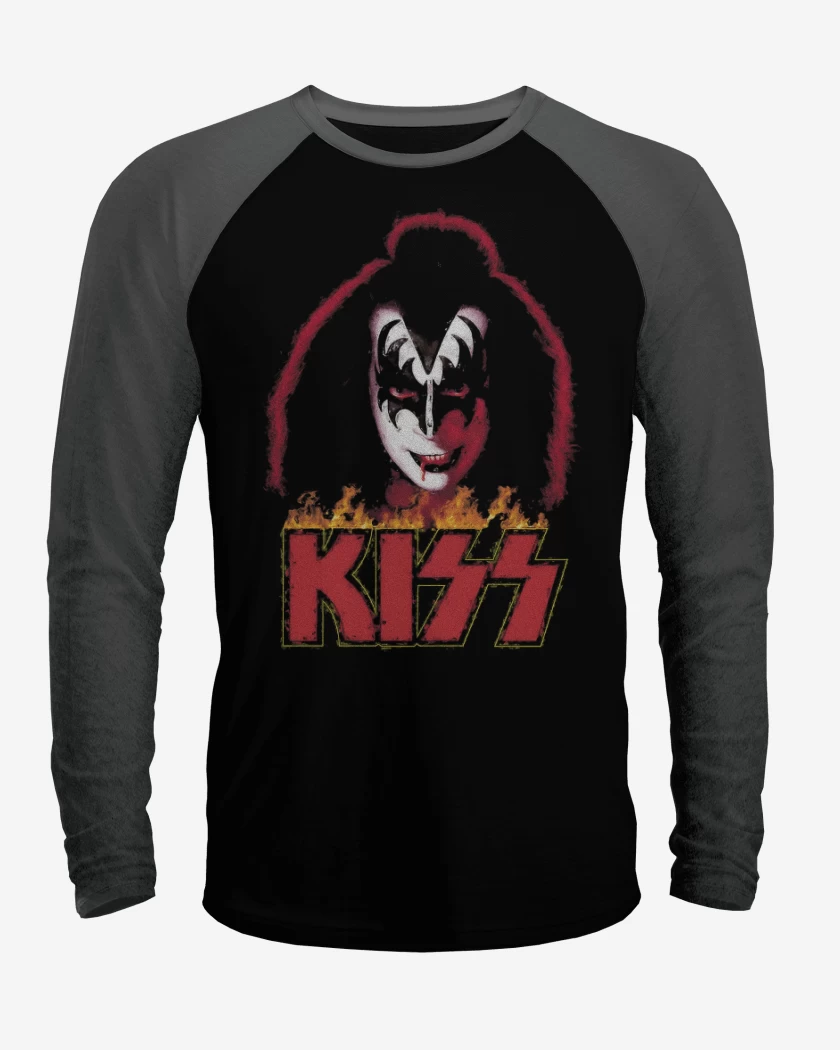 Polera Raglan Negro / Negro Heather de The Demon