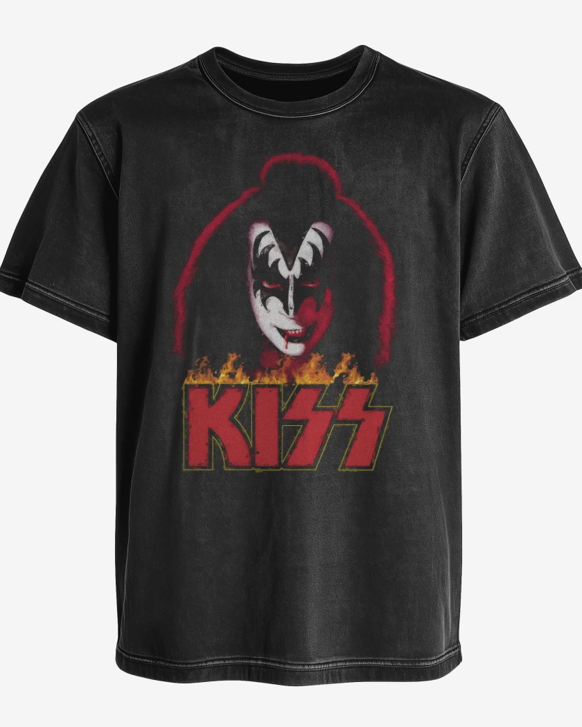 Polera desgastada Negro de The Demon