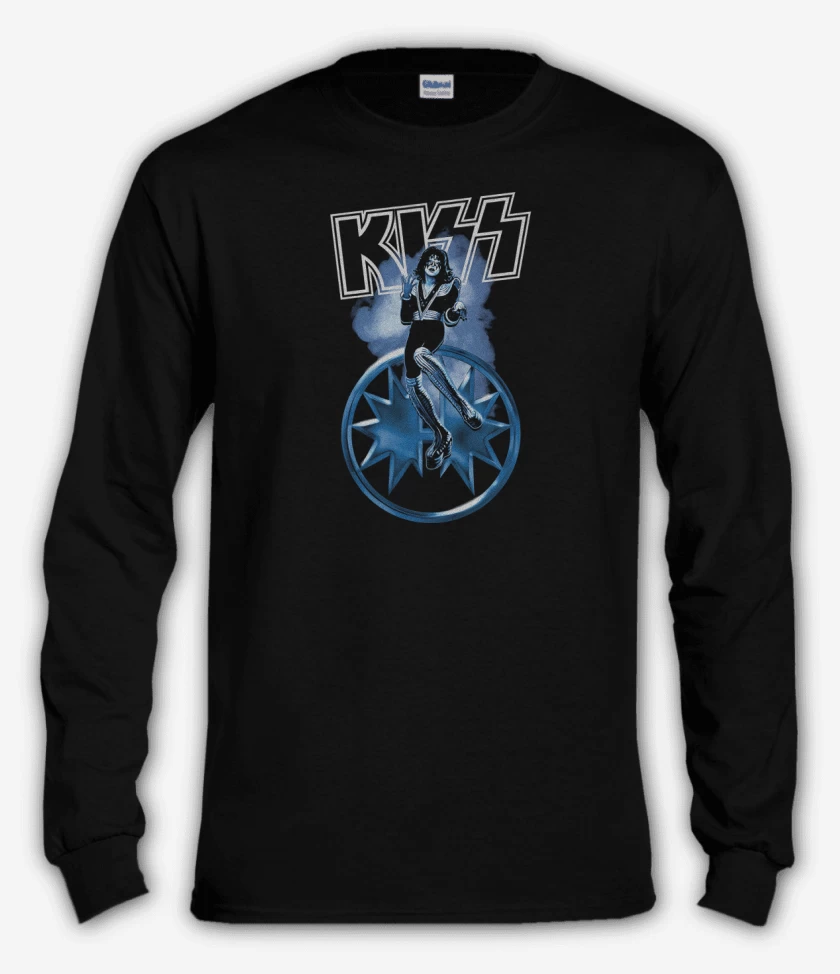 Polera manga larga Negro de Spaceman Thayer