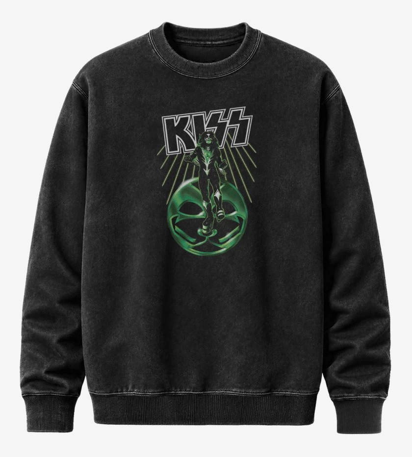 Poleron Polo Acid Wash Negro de Cat Singer