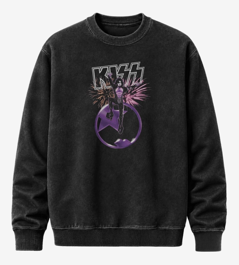 Poleron Polo Acid Wash Negro de Starchild Stanley