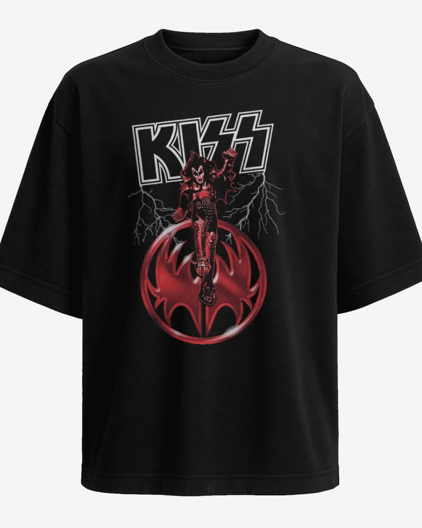 Polera Oversize Negro de Demon Simmons