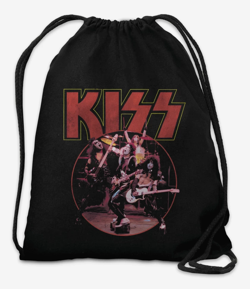 Mochila Negro de Kiss Band