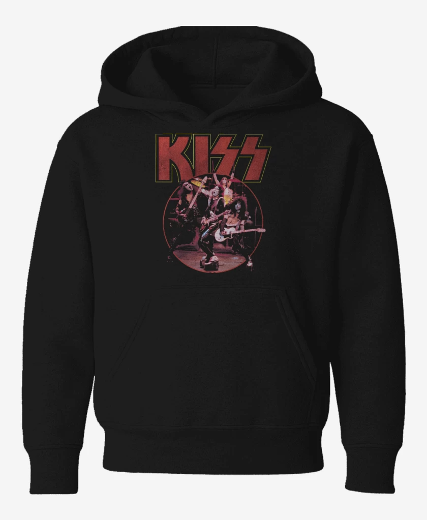 Poleron de niño Negro de Kiss Band