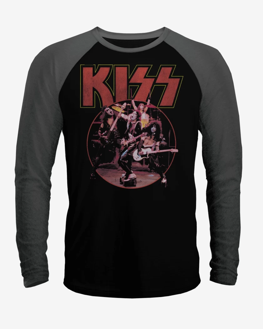 Polera Raglan Kiss Band