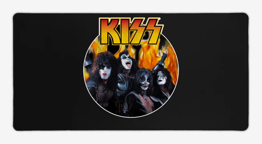 Mouse pad Gamer Negro de KISS