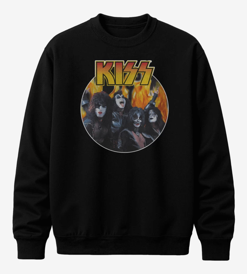 Poleron polo Negro de KISS