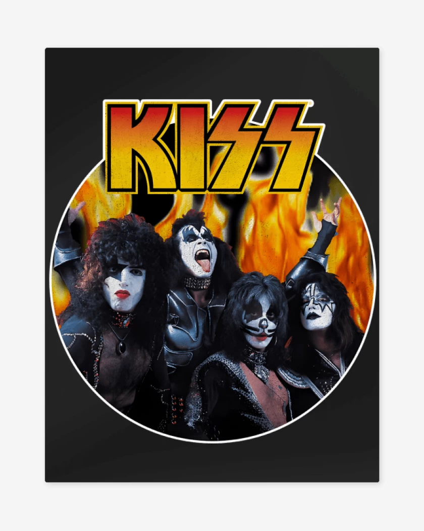 Print metalico Negro de KISS