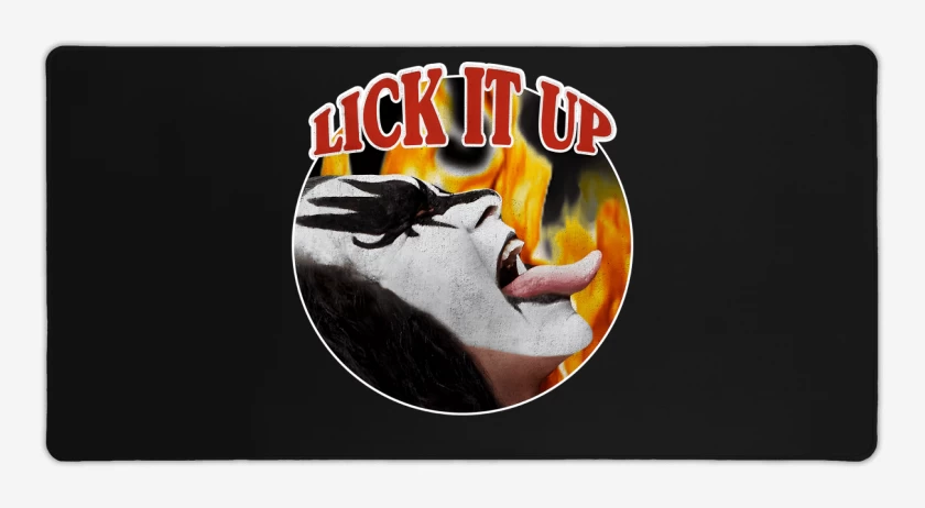 Mouse pad Gamer Negro de Lick it UP!