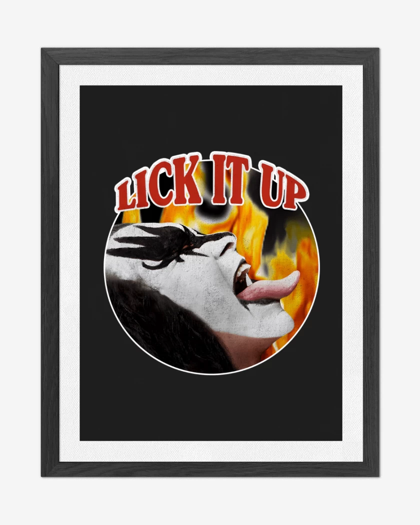 Cuadro decorativo Negro de Lick it UP!