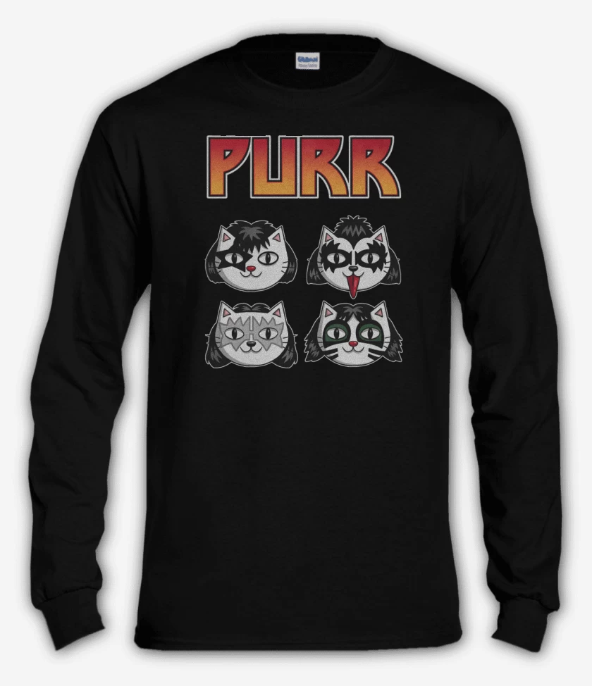 Polera manga larga Negro de Purr