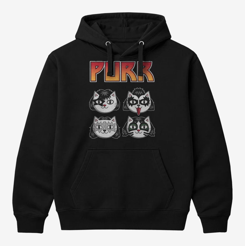 Polerón Canguro Negro de Purr