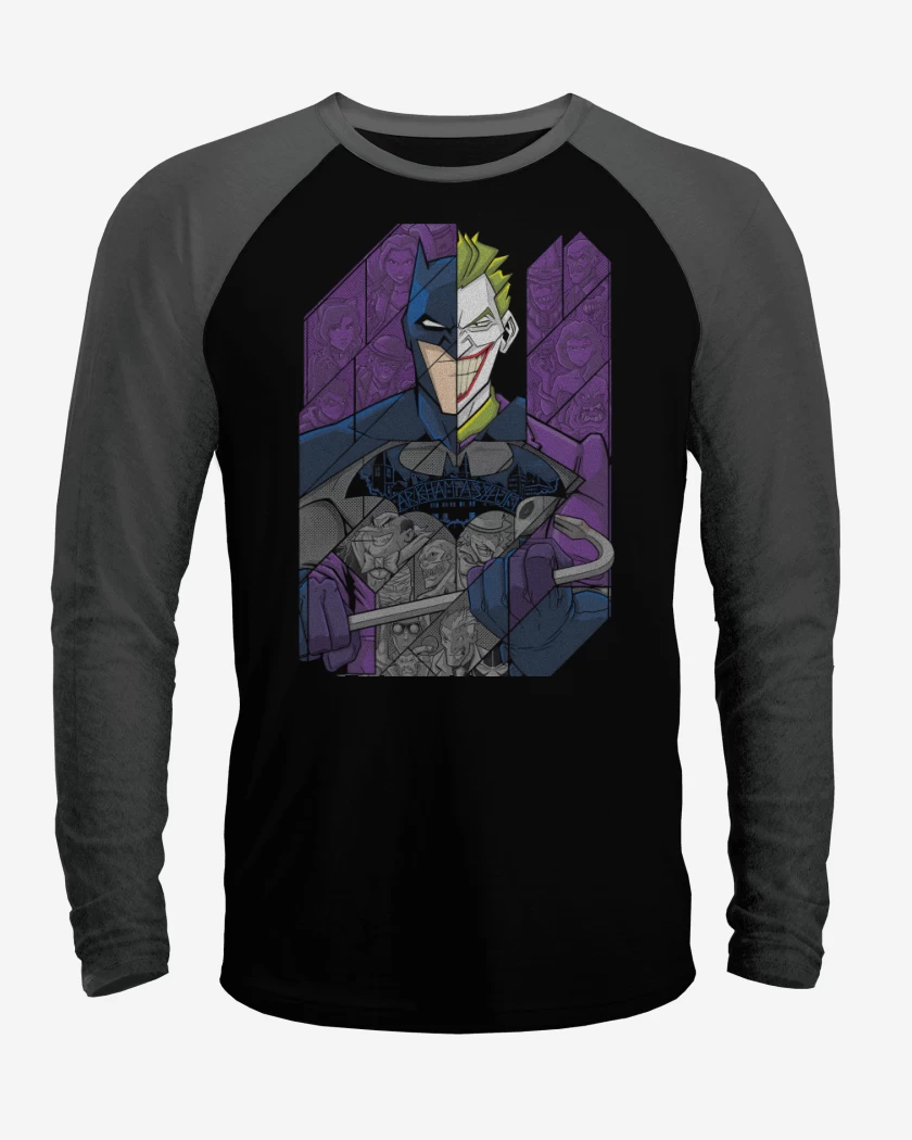Polera Raglan Negro / Negro Heather de Orden y Caos
