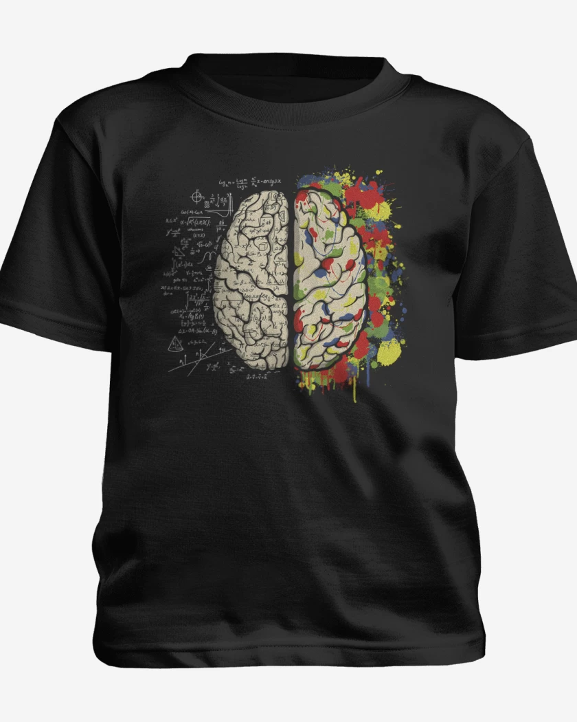 Polera de niño Negro de Cerebro