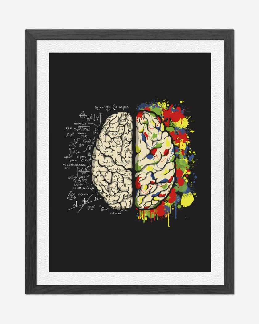 Cuadro decorativo Negro de Cerebro
