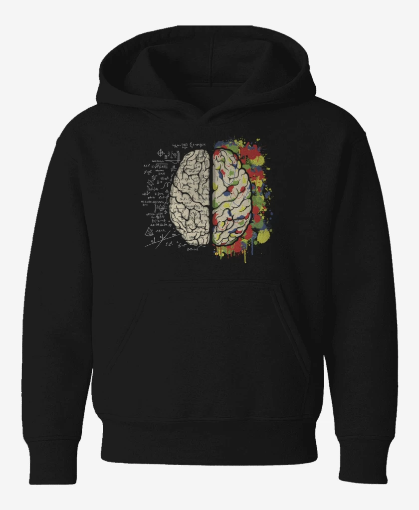 Poleron de niño Negro de Cerebro