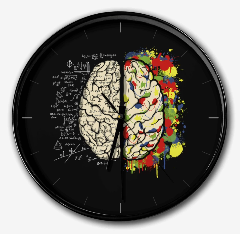 Reloj Negro de Cerebro