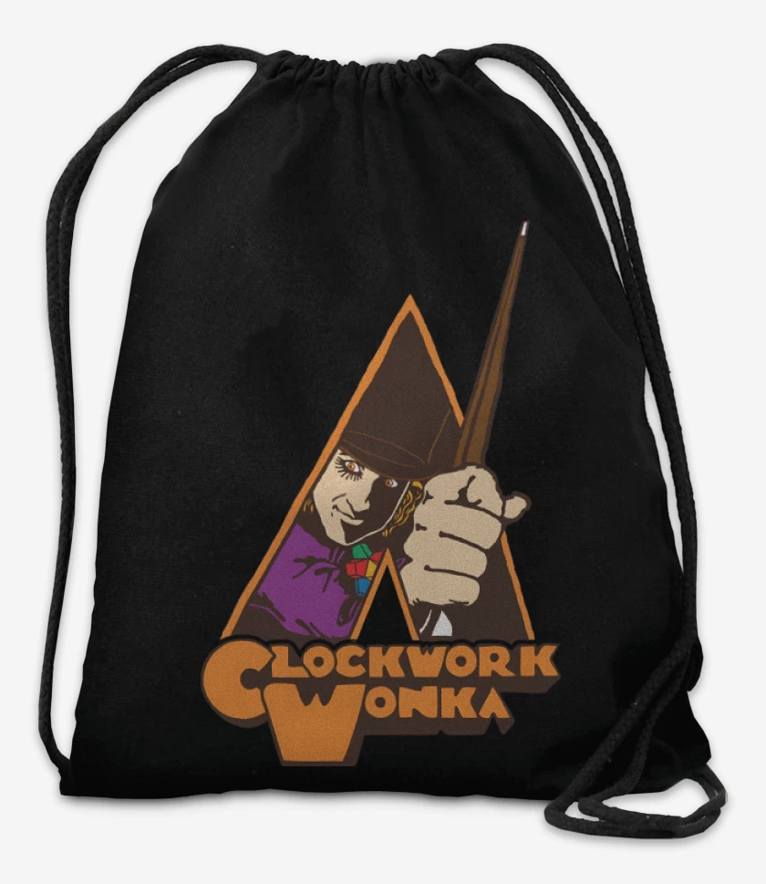 Mochila Negro de A Clockwork Wonka