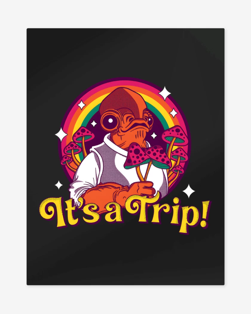 Print metalico Negro de Its a Trip