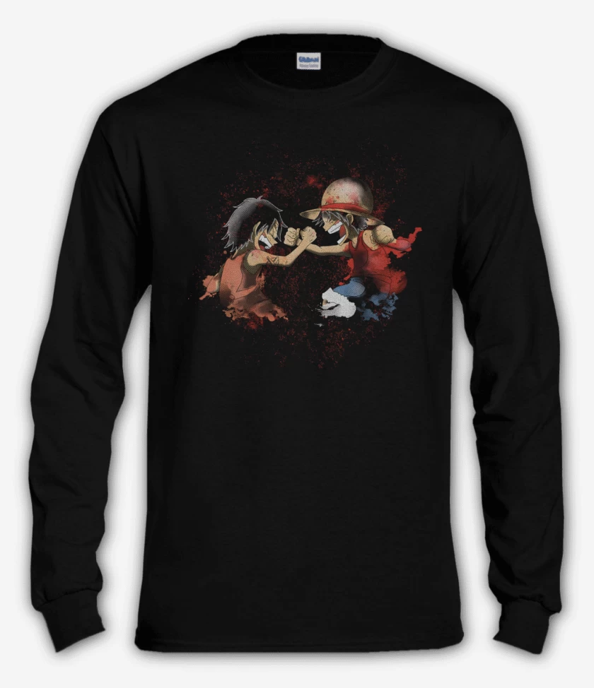Polera manga larga Negro de Hermanos